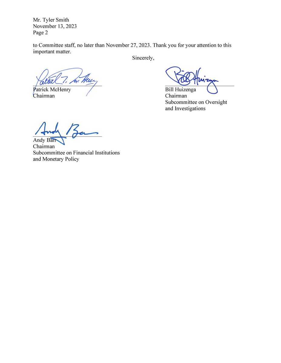 We too are “deeply disturbed” Chairman Gruenberg. Yesterday, @FinancialCmte Chair @PatrickMcHenry, @RepAndyBarr, and I sent a letter to the @FDIC_OIG demanding they brief Congress on the @FDICgov allegations.