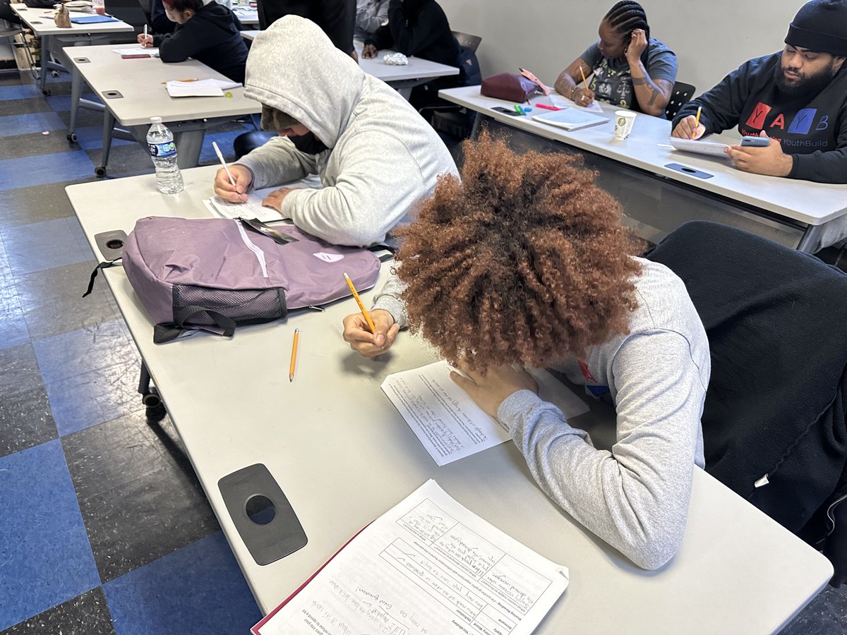 Our students mean business when it comes to their education. In the classroom, they're diligently preparing for their GED, a key to unlocking future opportunities. #StudentSuccess #AcademicCommitment #StudentJourney #Empowerment #Determination