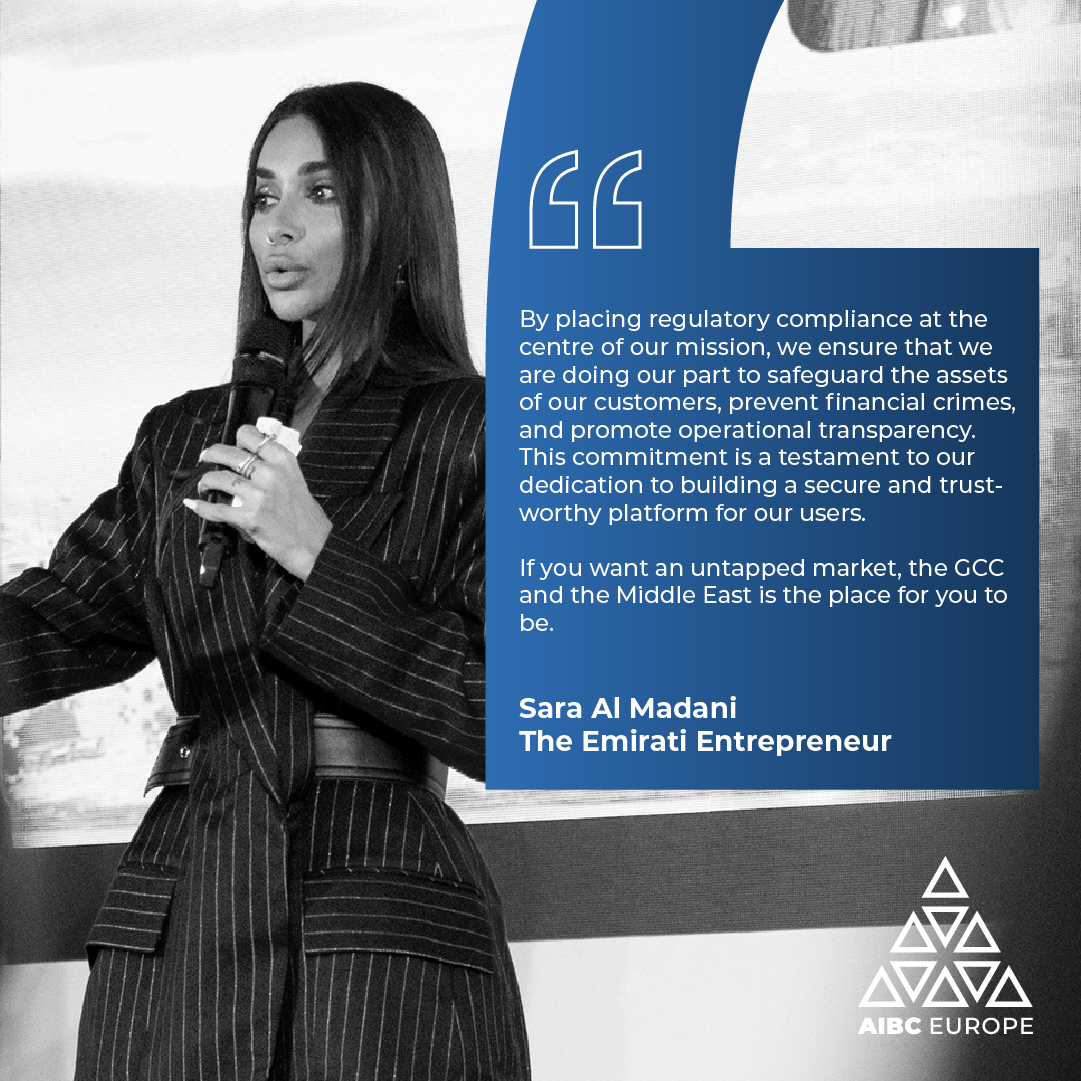 #SiGMA2023Quote 💫 @sara_almadani_ is a multifaceted entrepreneur, fashion designer, tech-preneur, and restaurant owner. She's a prominent advocate for women in the UAE, known for her speaking engagements at universities and institutions.