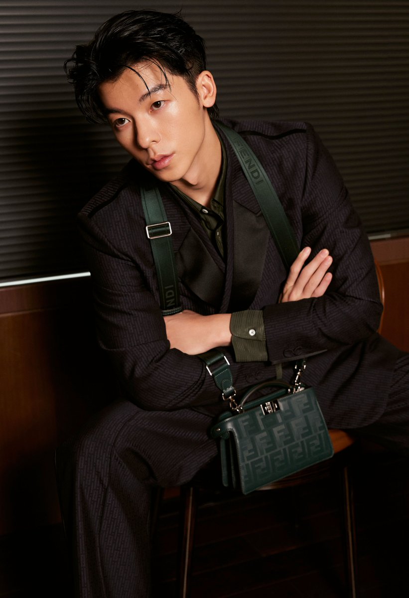 #FendiAmbassador Greg Hsu wore #FendiWinter with a #FendiPeekaboo.