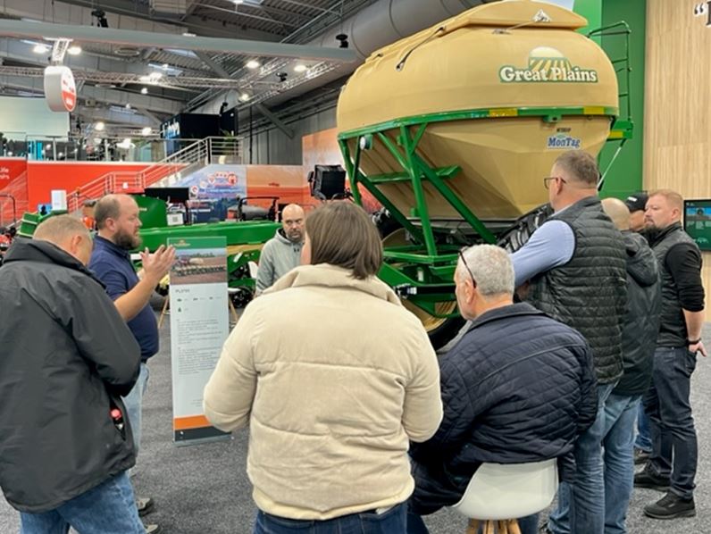 Montag Manufacturing Inc is with Great Plains Manufacturing in Hanover, Germany at the 2023 Agritechnica.