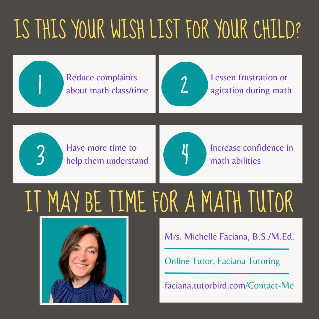 Mrs. Faciana/Faciana Tutoring/Math Tutor tweet media