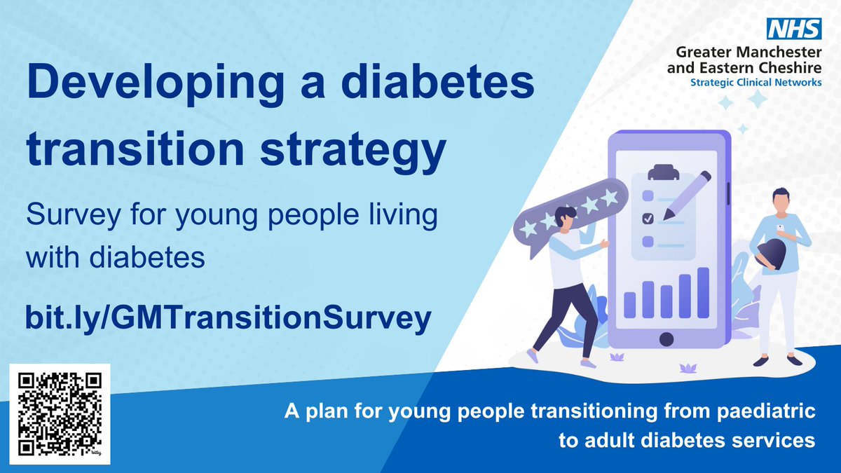 We are developing a diabetes transition strategy. We’d like to hear from young people who are due to, in the process of, or have recently transitioned from children to adult services. Please share with your networks. For more info: bit.ly/GMTransitionSu…

#WorldDiabetesDay