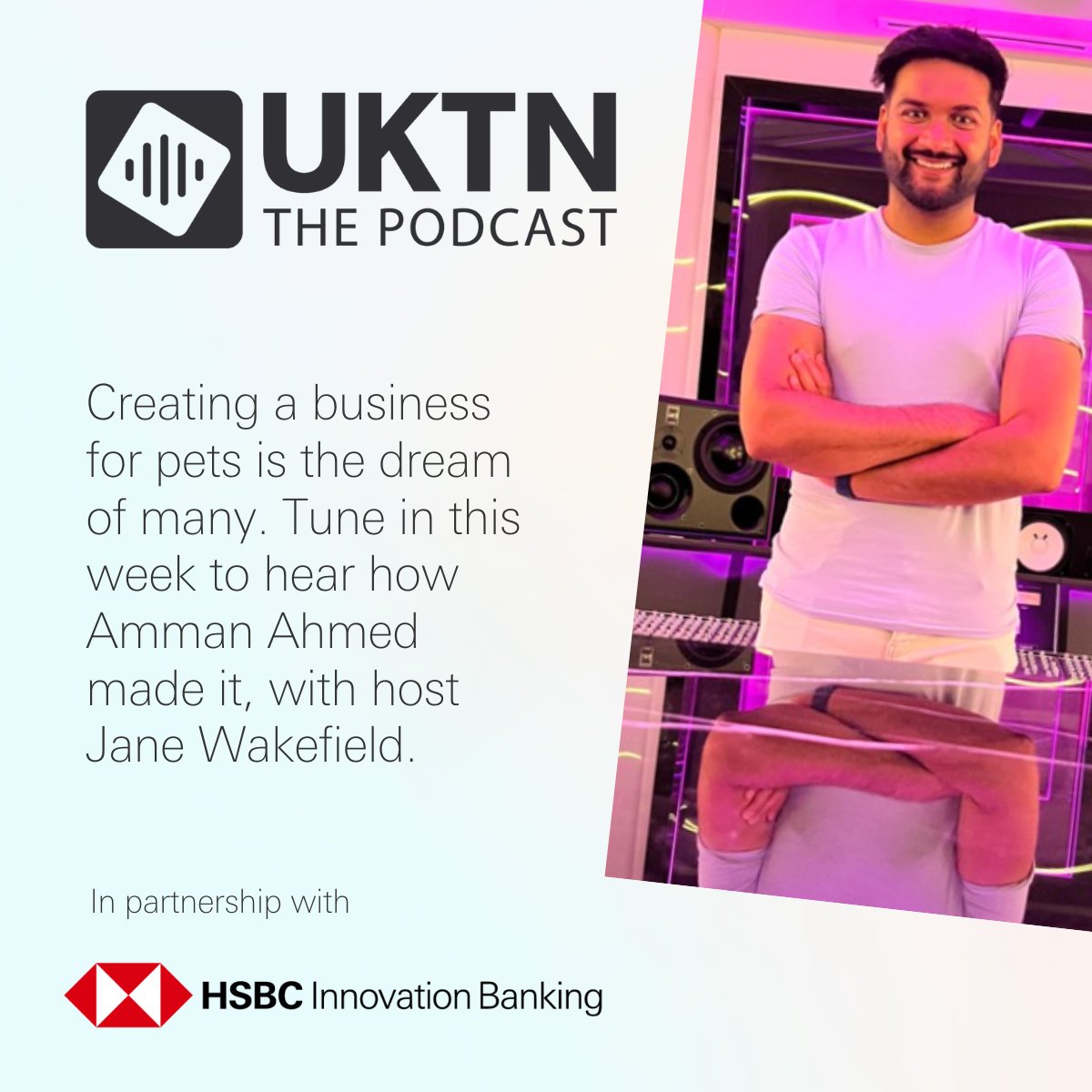 Music For Pets founder @AmmanAmd discusses how he built a successful brand from the ground up on the latest episode of the @UKTNofficial podcast. Listen now 🎧 grp.hsbc/6014uxon0 Partnered by @HSBCInnovation Banking. #UKTNpodcast #Founders #UKtech