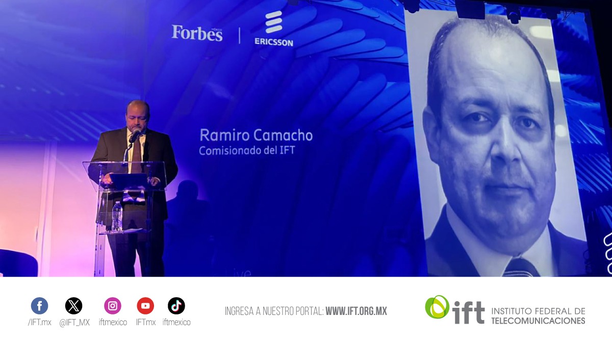 El Comisionado del @IFT_MX,@RamiroCamacho67 participa en el #ForoForbes #ImagineLive2023 con la ponencia 'El gran salto de las telecomunicaciones en México', que organiza @Forbes_Mexico en alianza con @EricssonLATAM