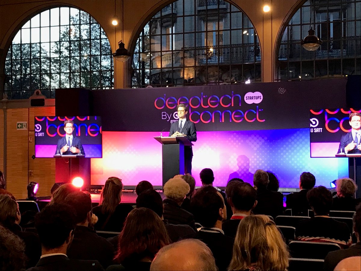 Réseau SATT (@reseausatt) on Twitter photo 🔸#DeeptechConnect🔸
Discours de <a href="/NicolasDufourcq/">Nicolas Dufourcq</a> - Directeur général de Bpifrance 🎤
"L'objectif est que la science française crée de la richesse économique, pas seulement de la fierté avec nos prix Nobel. Voilà pourquoi on a un objectif ambitieux de 500 #startups !" 🔸#DeeptechConnect🔸
Discours de <a href="/NicolasDufourcq/">Nicolas Dufourcq</a> - Directeur général de Bpifrance 🎤
"L'objectif est que la science française crée de la richesse économique, pas seulement de la fierté avec nos prix Nobel. Voilà pourquoi on a un objectif ambitieux de 500 #startups !"