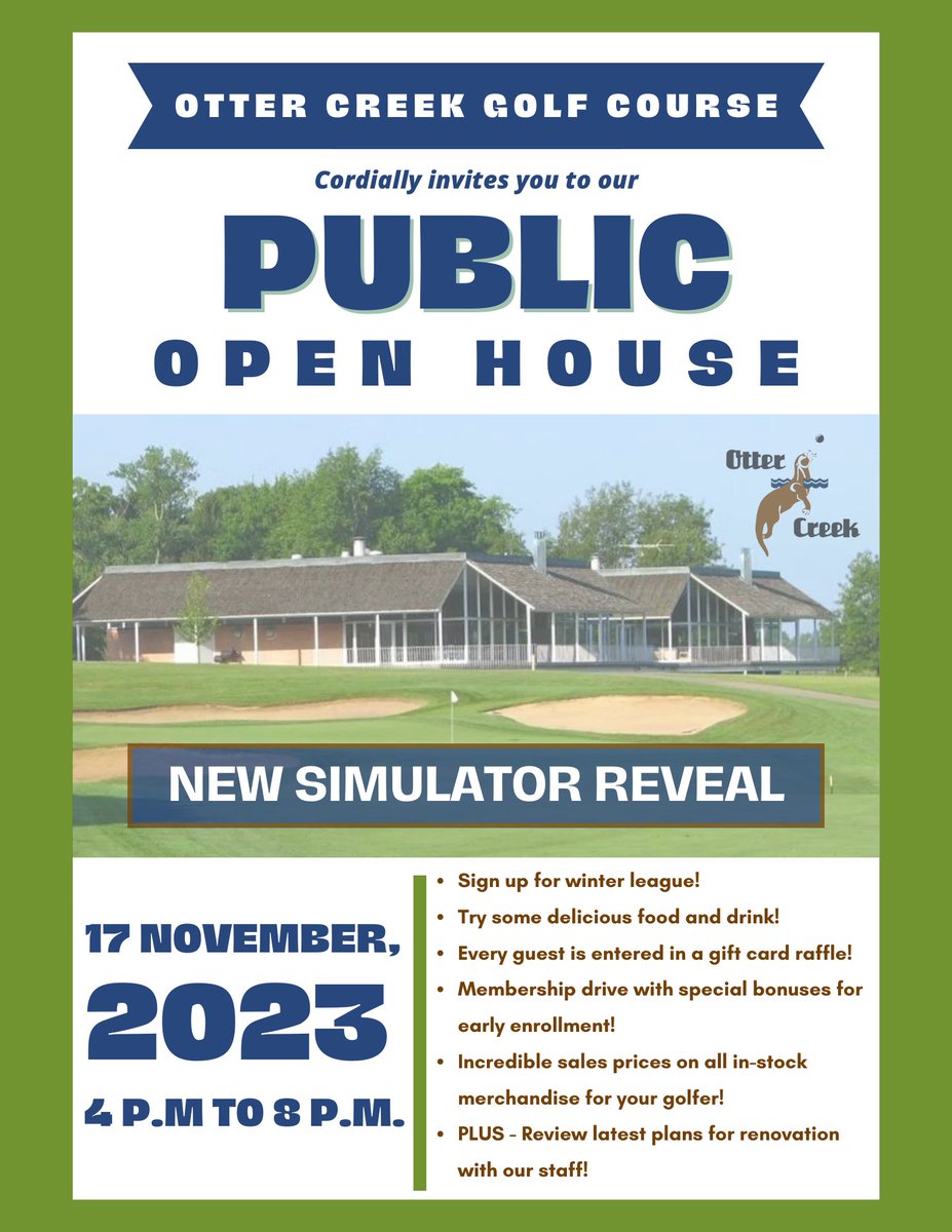 Tom Kite and Billy Fuller will be in attendance on Friday! Come check out our new Trackman, learn more about the upcoming course project, and receive great sales on in-stock merchandise!