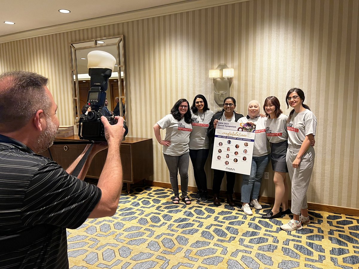 Congratulations to our <a href="/AMIAinformatics/">AMIA</a> LEAD fund scholarship awardees at #AMIA2023! Paying it forward and supporting future #informatics leaders!