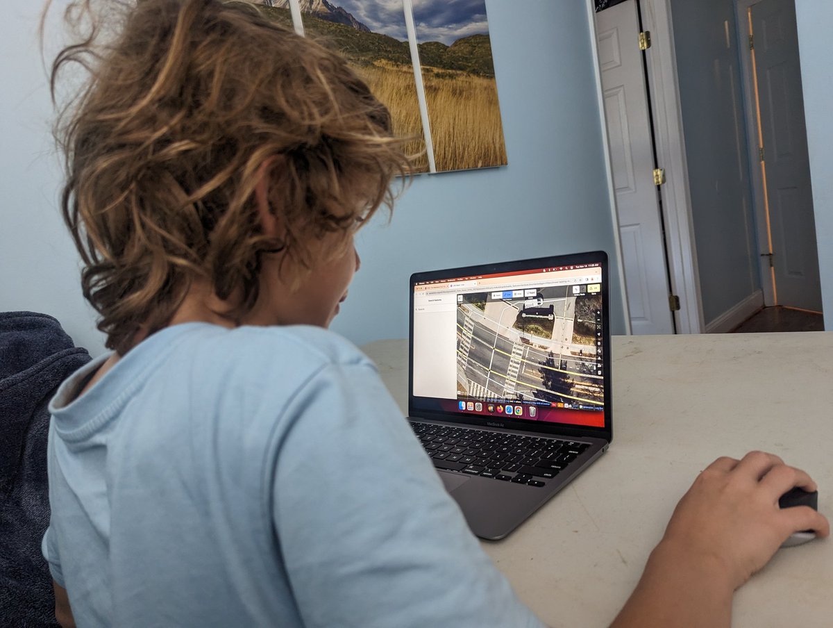 When your kid is home sick during #GeographyAwarenessWeek screen time consists of  <a href="/openstreetmap/">OpenStreetMap</a> not <a href="/Minecraft/">Minecraft</a> #GISDay2023 <a href="/gistribe/">gistribe</a>