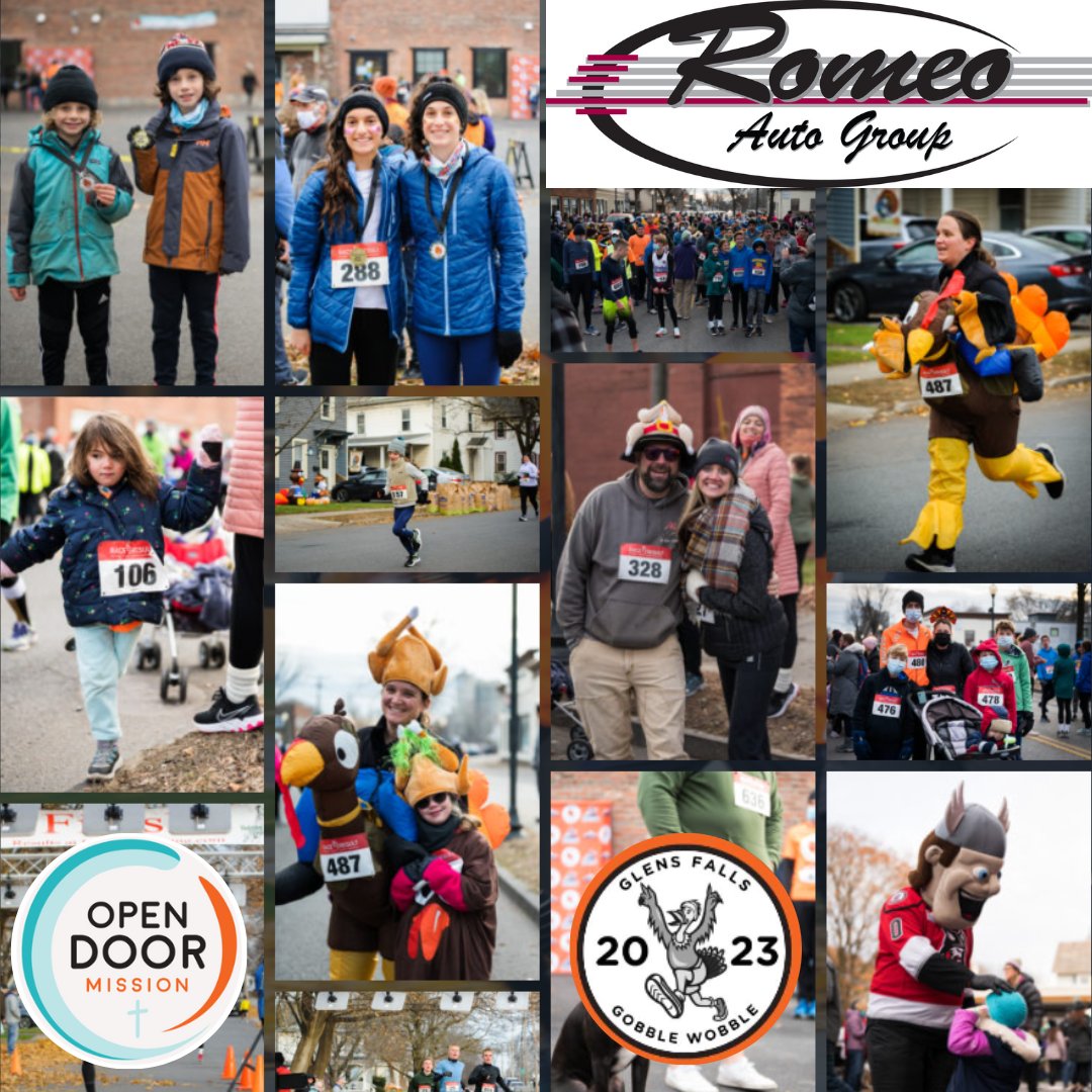RomeoAutoGroup's tweet image. #RomeoAutoGroup is so thankful to be a proud sponsor again at this year's #GobbleWobble 🦃 presented by The Open Door Mission. 🙏 It is a fun run for a wonderful mission. 

Are you signed up yet? If not click the link to join in on the fun. 🏃rpb.li/xhE