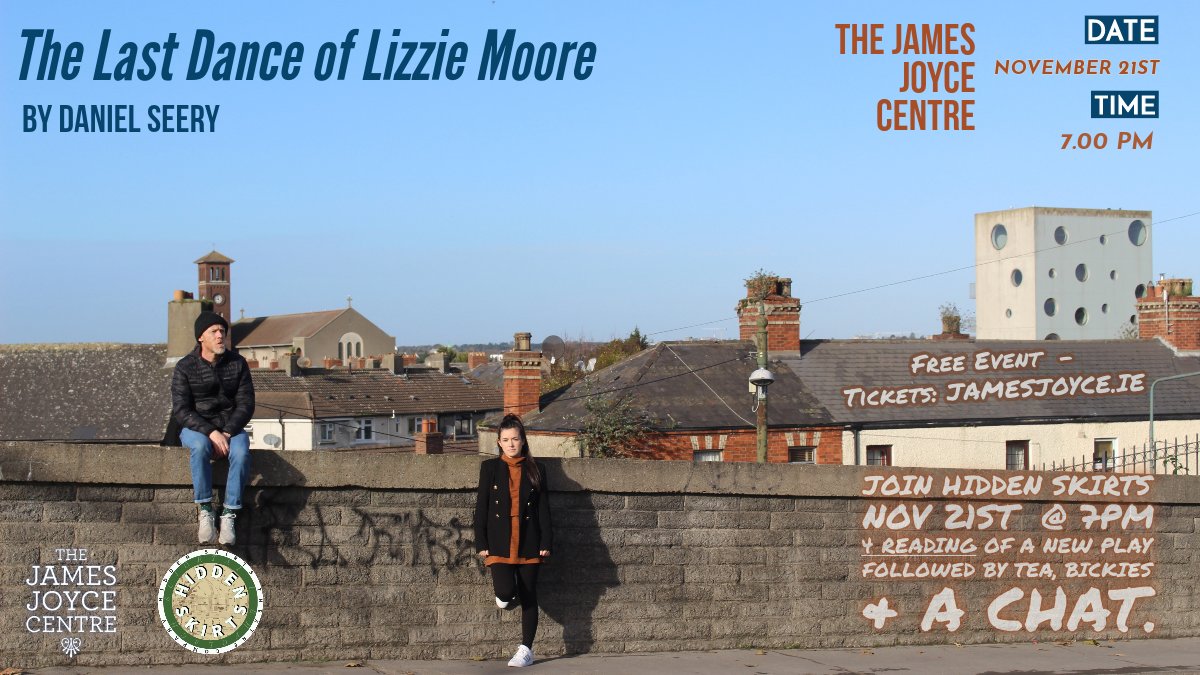The Last Dance of Lizzie Moore @Daniel_Seery is gonna be performed as a reading next Tuesday <a href="/JamesJoyceCentr/">The James Joyce Centre</a> #Dublin - About 45 mins followed by cup of tea and a chat #Bickies #FreeEvent Book here eventbrite.ie/e/the-last-dan… <a href="/CiaraAnnByrne/">亜香里</a> <a href="/HiddenSkirts/">Hidden Skirts Theatre</a>