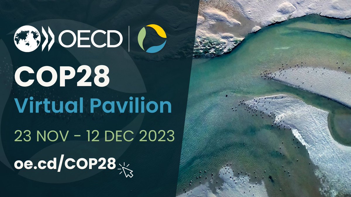 We’re back for #COP28! Join us from 23 Nov to 12 Dec for 3 weeks of online events on #ClimateChange 🌍 Explore the programme, find key resources and register to join the live discussions & watch session replays. ➡️ oe.cd/COP28 #OECDatCOP28