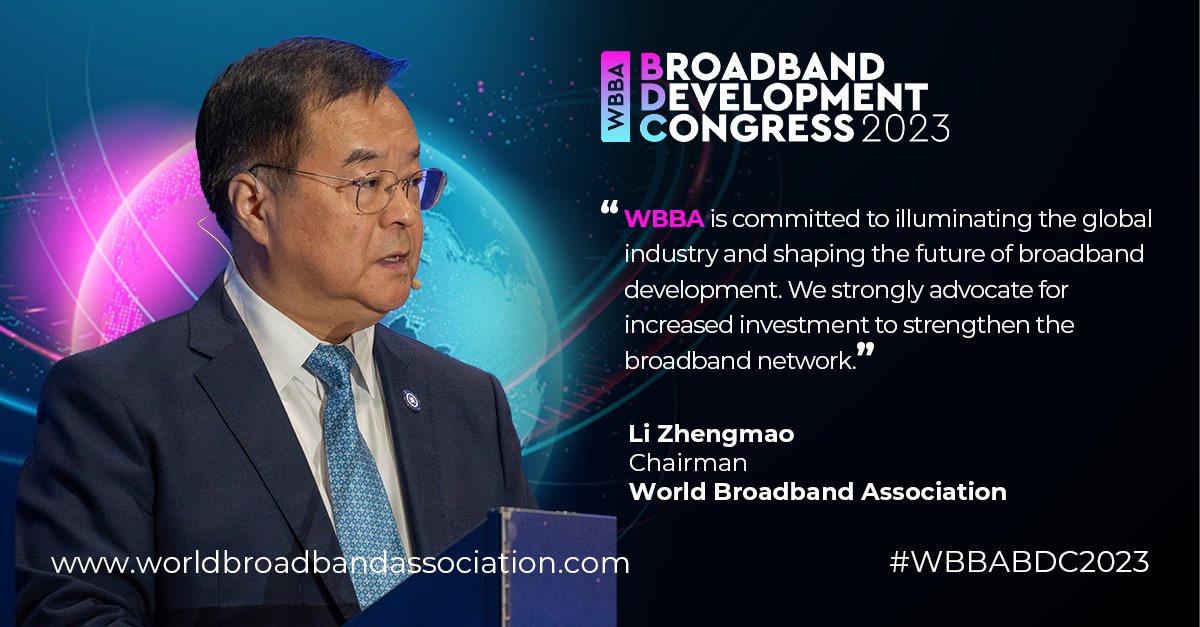 The WBBA Broadband Development Congress at Network X was marked by the impactful insights of Li Zhengmao, Chairman of the WBBA, who passionately advocates for broadband investment as a key driver in bridging the digital divide.

Stay tuned for more highlights from the WBBA