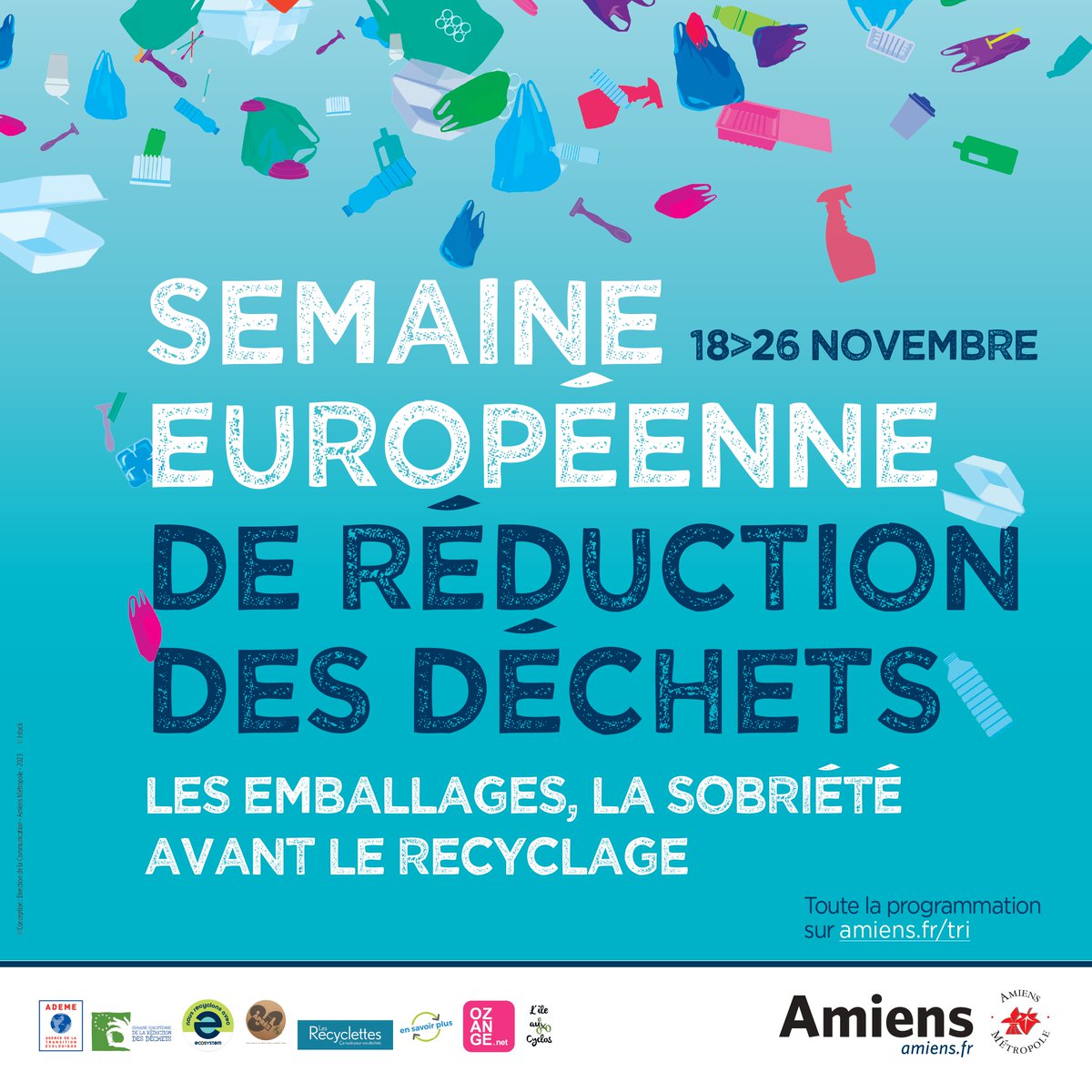 AmiensMetropole's tweet photo. [#SERD ♻️🔨🌳] La Semaine européenne de réduction des déchets commence le samedi 18 novembre. Ça vous dit des ateliers et des conseils zéro déchet ?

Informations et inscriptions sur ➡️https://t.co/C0gmtyKXaB

#AmiensNaturellement #écologie #antigaspi https://t.co/pC03Sptx8w