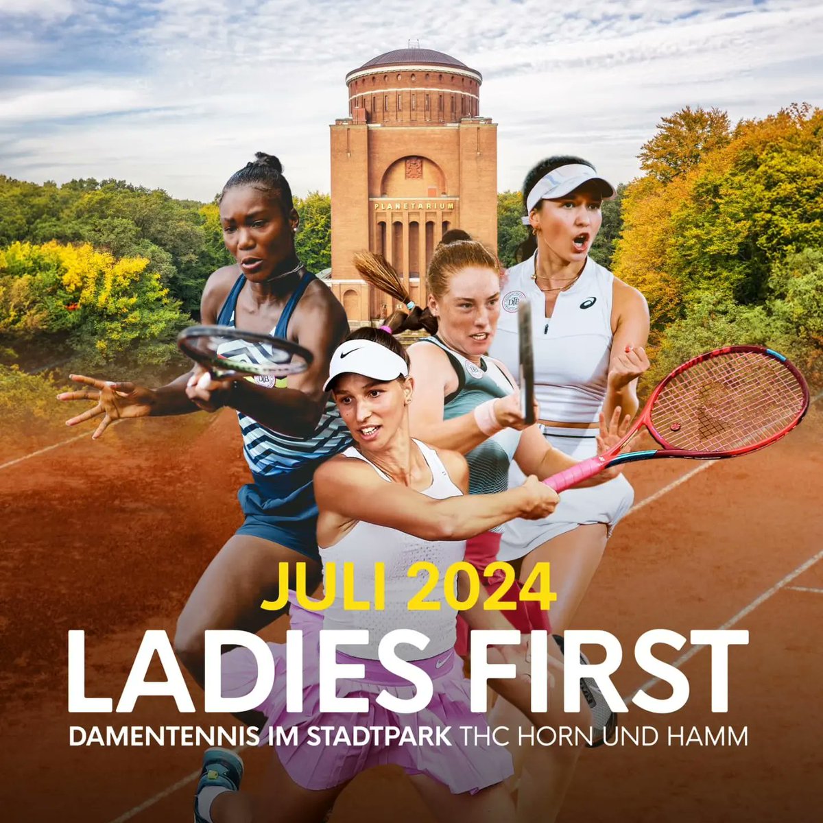 HH_Active_City's tweet photo. Hamburg freut sich 2024 gleich auf zwei attraktive Tennisturniere: während die Herren bei den @hamburgopenatp vom 13.07. – 21.07.24 am Rothenbaum aufschlagen werden, treten die Damen bei den @hamburgopen im Hamburger Stadtpark vom 21.07. – 26.07.24 gegeneinander an. https://t.co/QVF4J8OirZ