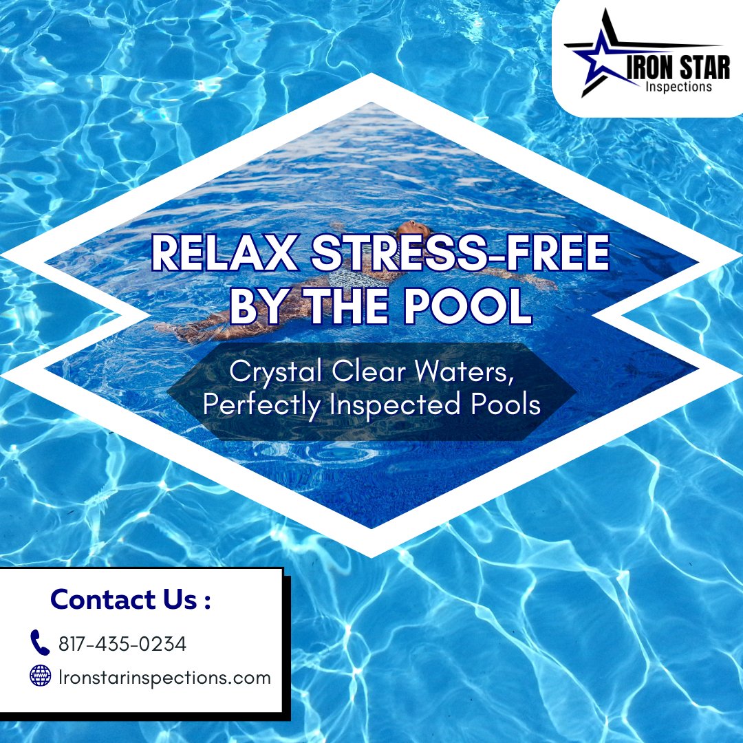 InspectionsIron's tweet image. 🏊‍♂️ Dive into relaxation with Iron Star Inspections' Pool Inspections! Your pool is your oasis, and we're here to ensure that it's a safe and stress-free haven. Our meticulous assessments cover every aspect. Contact us today! #PoolInspections #SwimStressFree