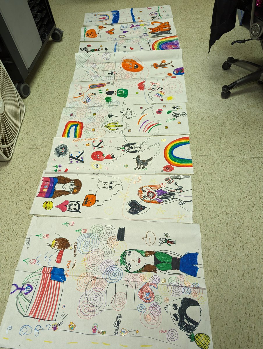 RES_Media_SMCPS's tweet photo. Our Traveling Mural made by our Makerspace Recess Club! #travelingmural https://t.co/Z4ilLH3tF5