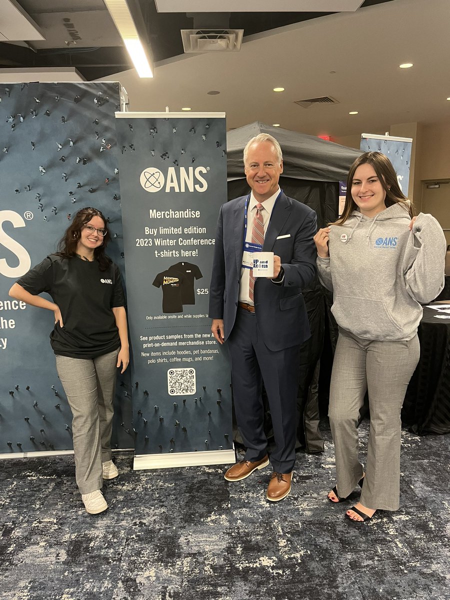 ANS_org's tweet photo. Come on down to the ANS table at #ANSwinter and grab yourself some of our new merch! Craig insists…
⚛️#MaintainingtheMomentum #ANSconferences https://t.co/V0NZOJ5W1y