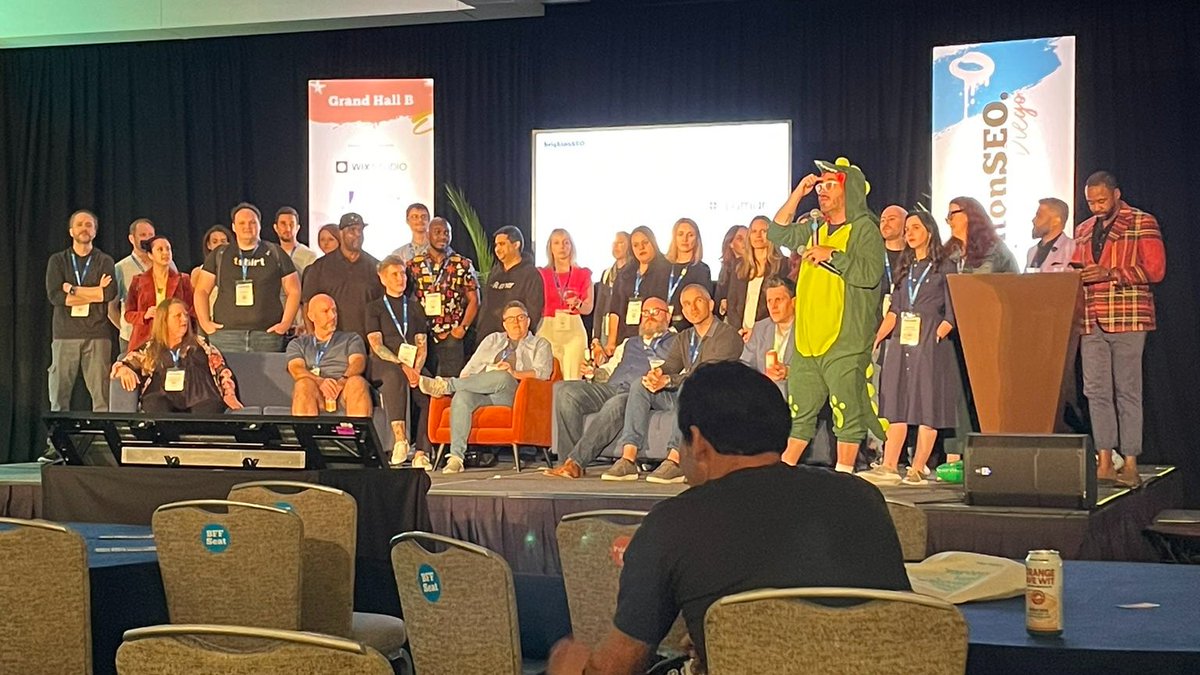 BritneyMuller's tweet photo. ♥️ My favorite people talk love behind other's backs. 

—There was a lot of that @ #BrightonSEO last week ✨ 

From @willcritchlow (secret pro basketball player) saying how we should invent an industry 'Lifetime Achievement Award' & give it to @randfish 🏆💯💯💯

to @maxxeight, myself & others gushing about the brilliant @lilyraynyc & @aleyda ✨

to @SusanEDub & I fangirling over @ashleymadhatter 's incredible talk! 🥳

to JR Oakes saying what a badass @brie_e_anderson is on stage 🔥 

to @azarchick and I in awe of @danaditomaso (not only is she a wealth of knowledge in this space but a 3D printing EXPERT!) 🪴

to @dannysullivan @JohnMu @rustybrick & @mattcutts all getting tons of behind-their-back praise ♥️

to all the engineers + true data people screaming after basically everything @samtorresatl had to say 🤯You're a breath of fresh air, Sam!!!

Also heard soo many beautiful things about @navahf @iPullRank  @HeatherPhysioc @navahf @kristaseiden @RossHudgens @Suzzicks @AkvileDeFazio & Dale Bertrand as ppl + their talks & panels. 🔥🔥🔥

+Many speakers and attendees saying what a wonderful event BrightonSEO was & how @kelvinnewman + his team @LynsLittle, @CharleneDitch + others absolutely NAILED their first US event 🚀🐊 Thank you!!!!

I could go on & on! Tons of incredible people to appreciate within this space.