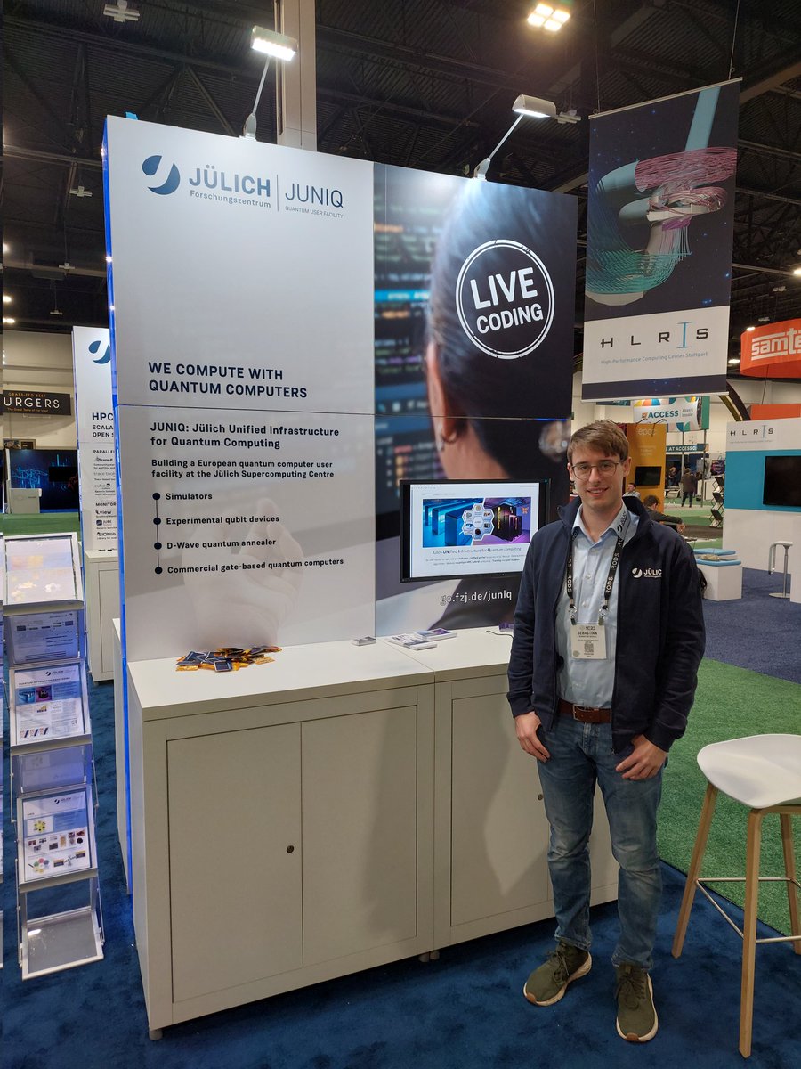 fzj_jsc's tweet image. Interested in learning about #QuantumComputing? Or do you want to run some code live on our quantum annealer?
Use the opportunity to connect to our D-Wave Advantage system live at our booth #401 #SC23 #iamhpc