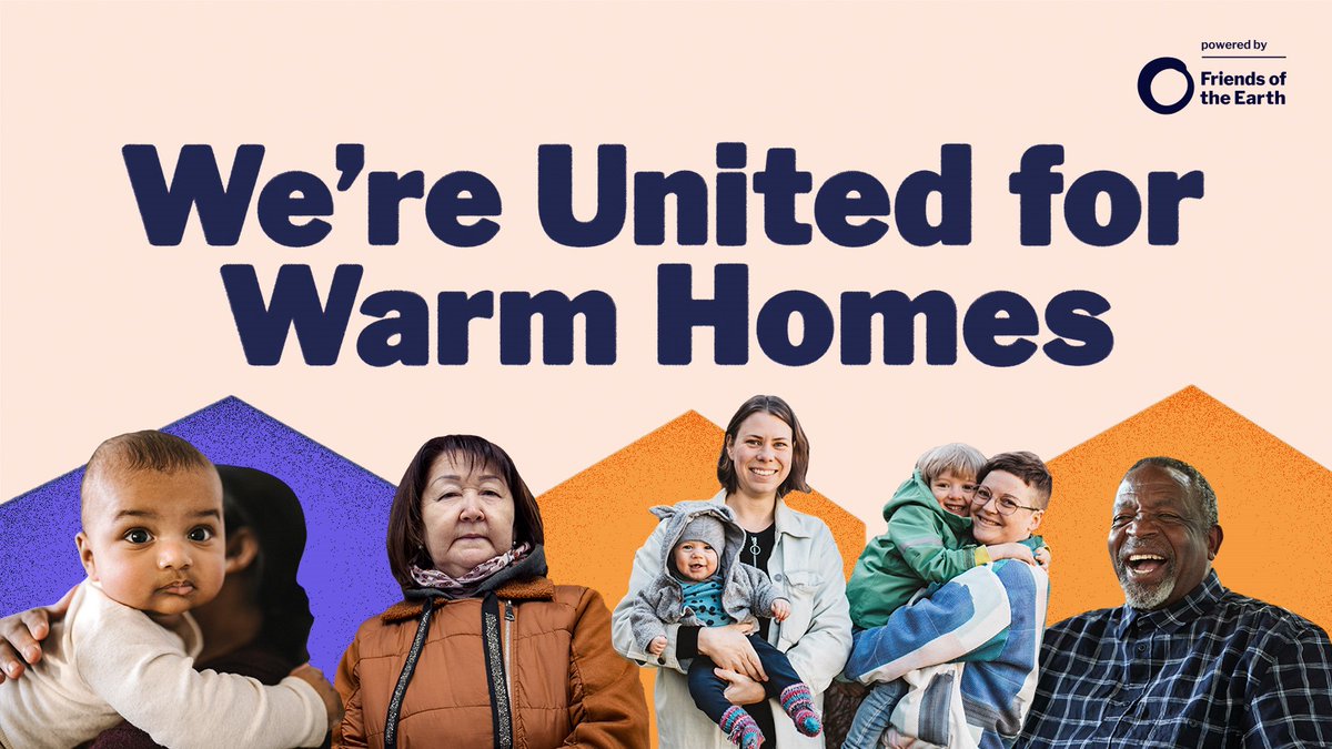 🏘️❄️ #UnitedForWarmHomes Day of Action 18 November🌡️🏘️ 
Together we can win the fight for warm homes that don’t cost the earth. unitedforwarmhomes.uk to find out more about the campaign, digital action you can take, and your nearest local action group. #EndFuelPoverty