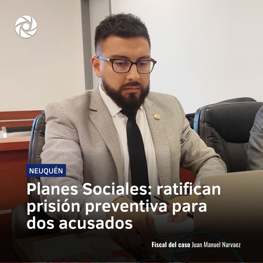 🔘 Solicitaron que las detenciones sean domiciliarias, pero el fiscal Juan Narvaez se opuso. Un tercer imputado intentará mejorar su situación el viernes próximo.

➡️ acortar.link/BbORgV

#PrisiónPreventiva #PlanesSociales #AsociaciónIlícita