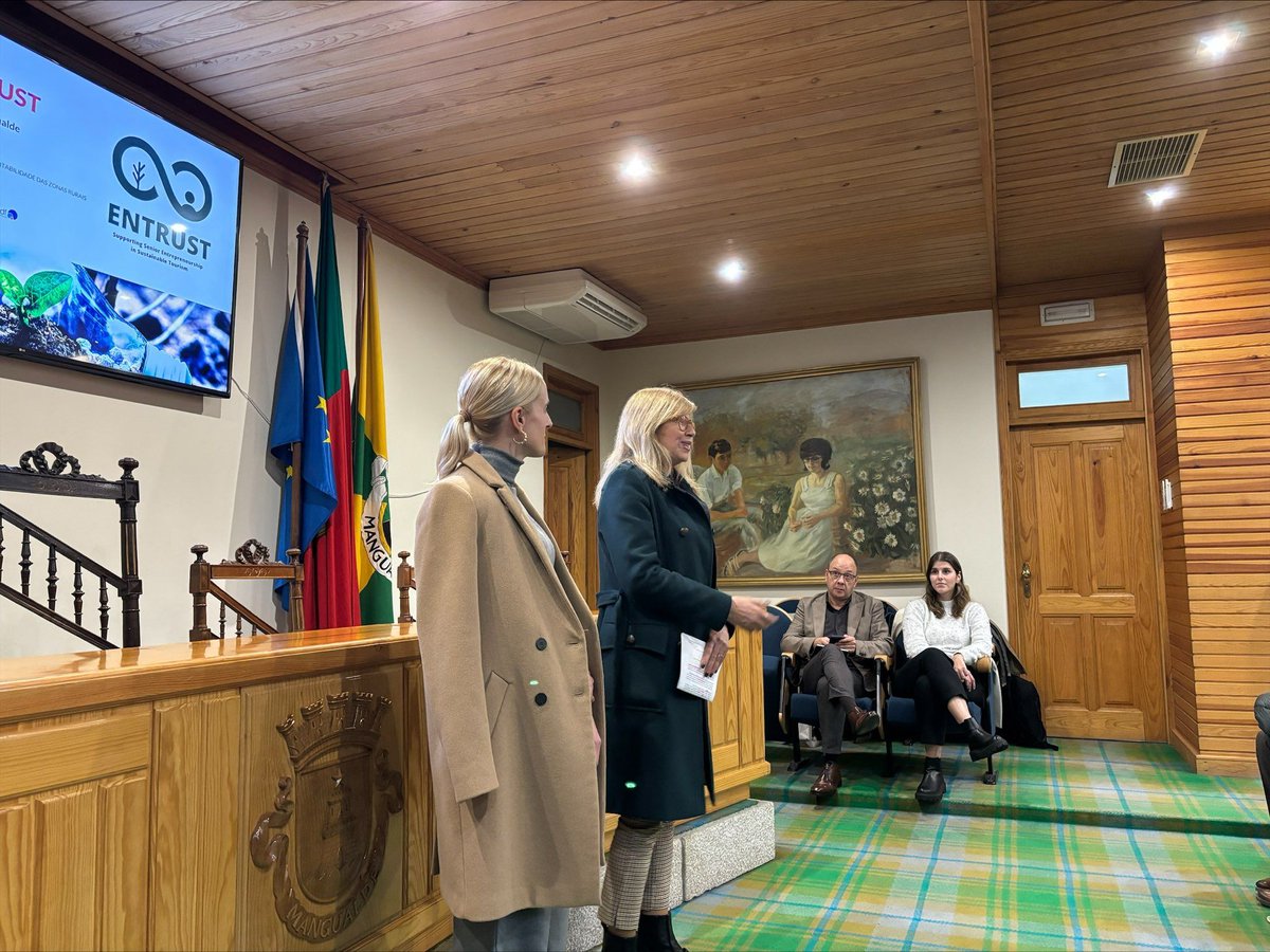 EntrustEuropa's tweet photo. Our Portuguese partners @biospherept and @AidLearn  held their Multiplier Event last Friday, November 10th, in the auditorium of the Municipality of Mangualde, Portugal. They showcased the ENTRUST results to date to a mixture of stakeholders 💡 https://t.co/qAl1KTjbOJ