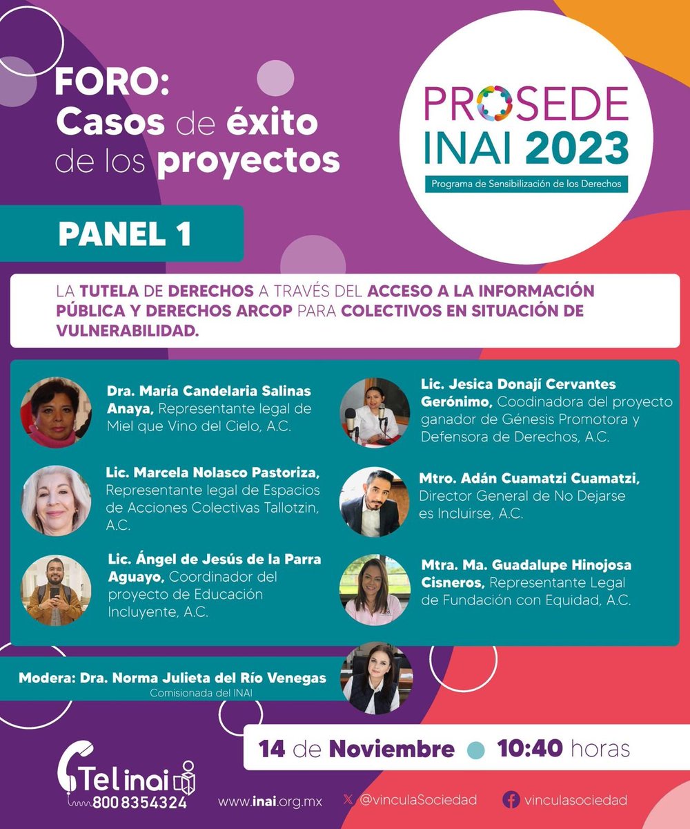 MaricarmenNava's tweet photo. Reducción de desigualdades de personas con discapacidad p uso estratégico del acceso a la información es proyecto de @Mielqvinodcielo ganador #PROSEDE 2023 @INAImexico

Dsd @InfoCdMex celebramos alcance de aliadas Red Ciudad en Apertura #AperturaIncluyente
https://t.co/VPtF4pBD1X https://t.co/KHFCKWKNOy