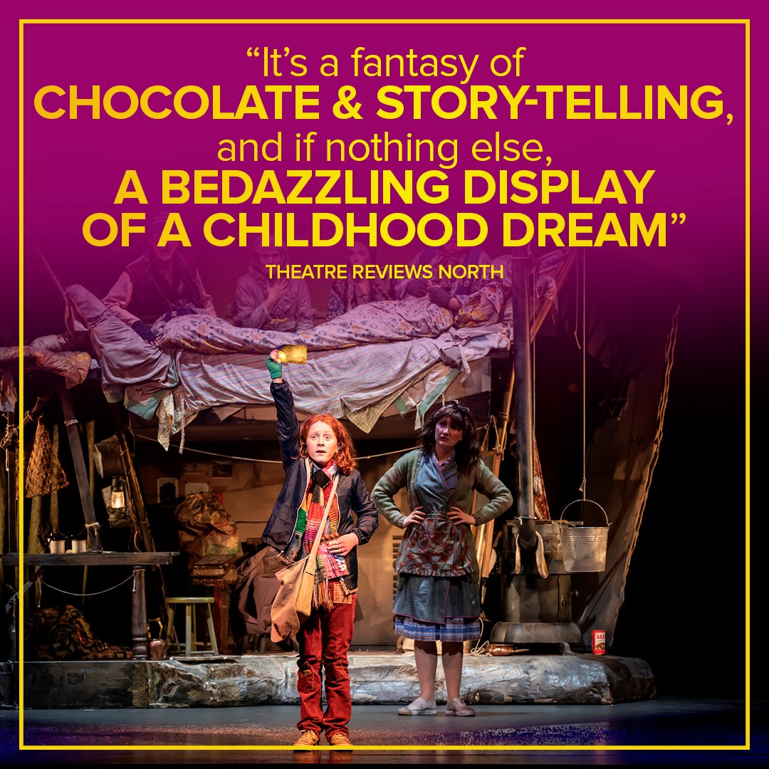LiverpoolEmpire's tweet image. The reviews are in! 🤩 Last week we invited local press to enter a world of pure imagination… and it's safe to say they loved it! There are still two weeks left to find your #GoldenTicket and see @CharlieChoc_UK in #Liverpool 🍭 

📆 Until Sun 26 Nov
🎟️ atgtix.co/3yhTIlG
