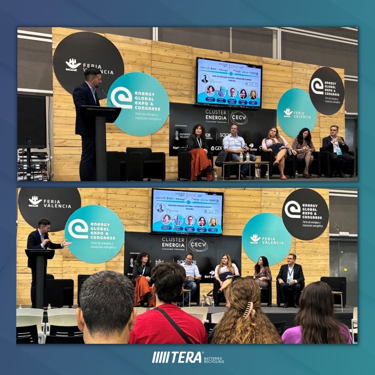 <a href="/davidsgov/">David Santiago</a> ha moderando la mesa redonda sobre el impacto de las #energíasrenovables en la electrificación del parque #automóvil y de las nuevas tecnologías como futuro del sector. Gracias por este gran debate.
📍 STAND A52 ¡Visítanos!

#economíacircular #economíasostenible #EGEC