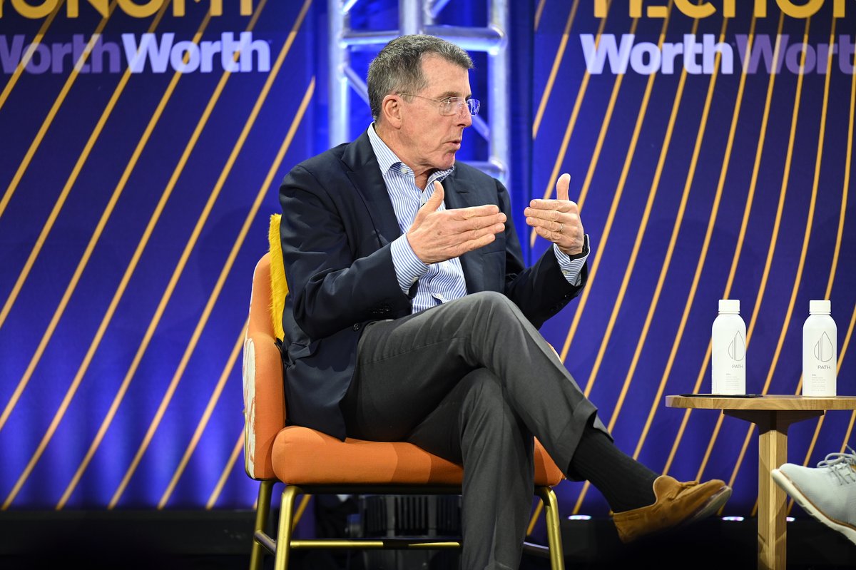 techonomy's tweet image. Atlas Merchant Capital founder + CEO Bob Diamond provided attendees with an outlook on the economy and AI innovations in financial services at #Techonomy23