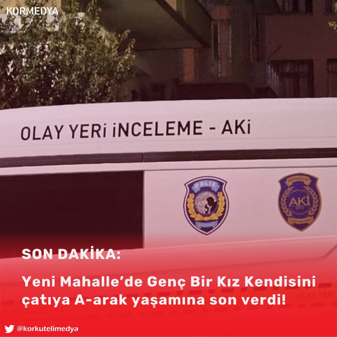 Yeni Mahalle’de Genç Bir Kız Kendisini çatıya A-arak yaşamına son verdi!