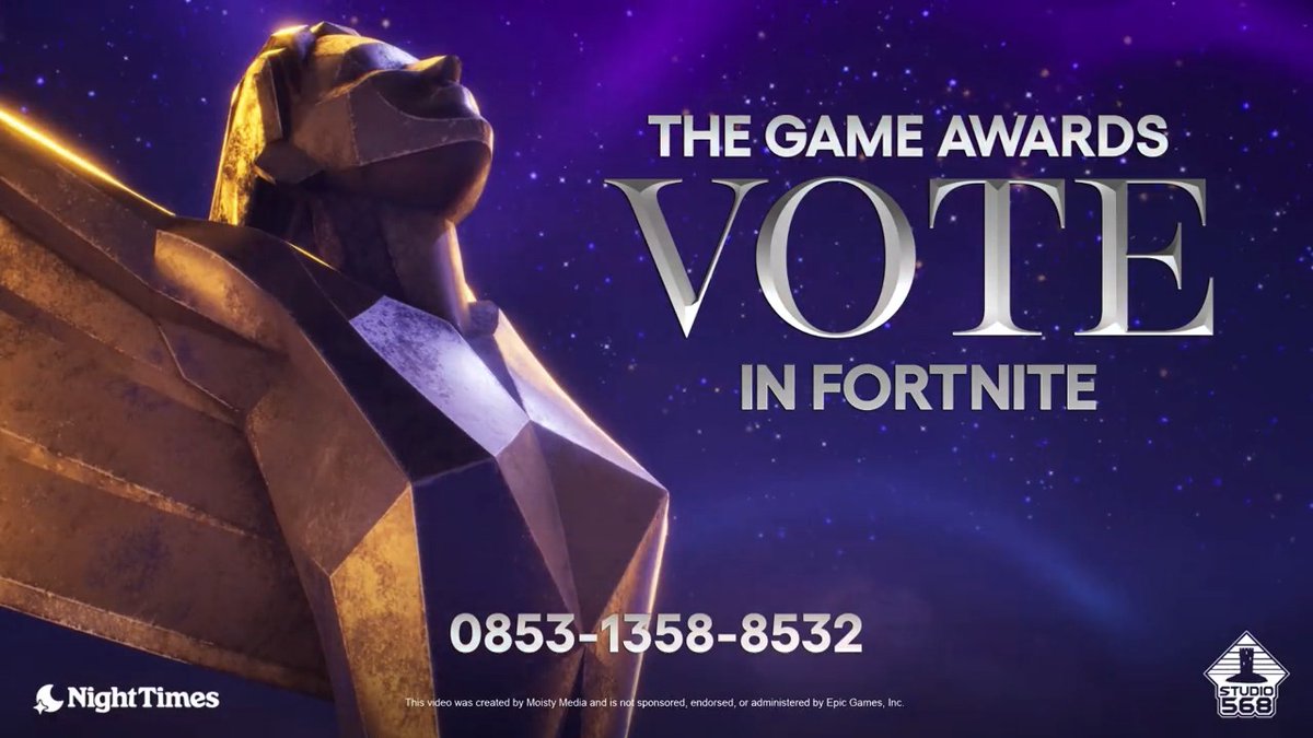 The Game Awards UEFN Map: Vote/Play and select the best user-created  Fortnite island of the year! 