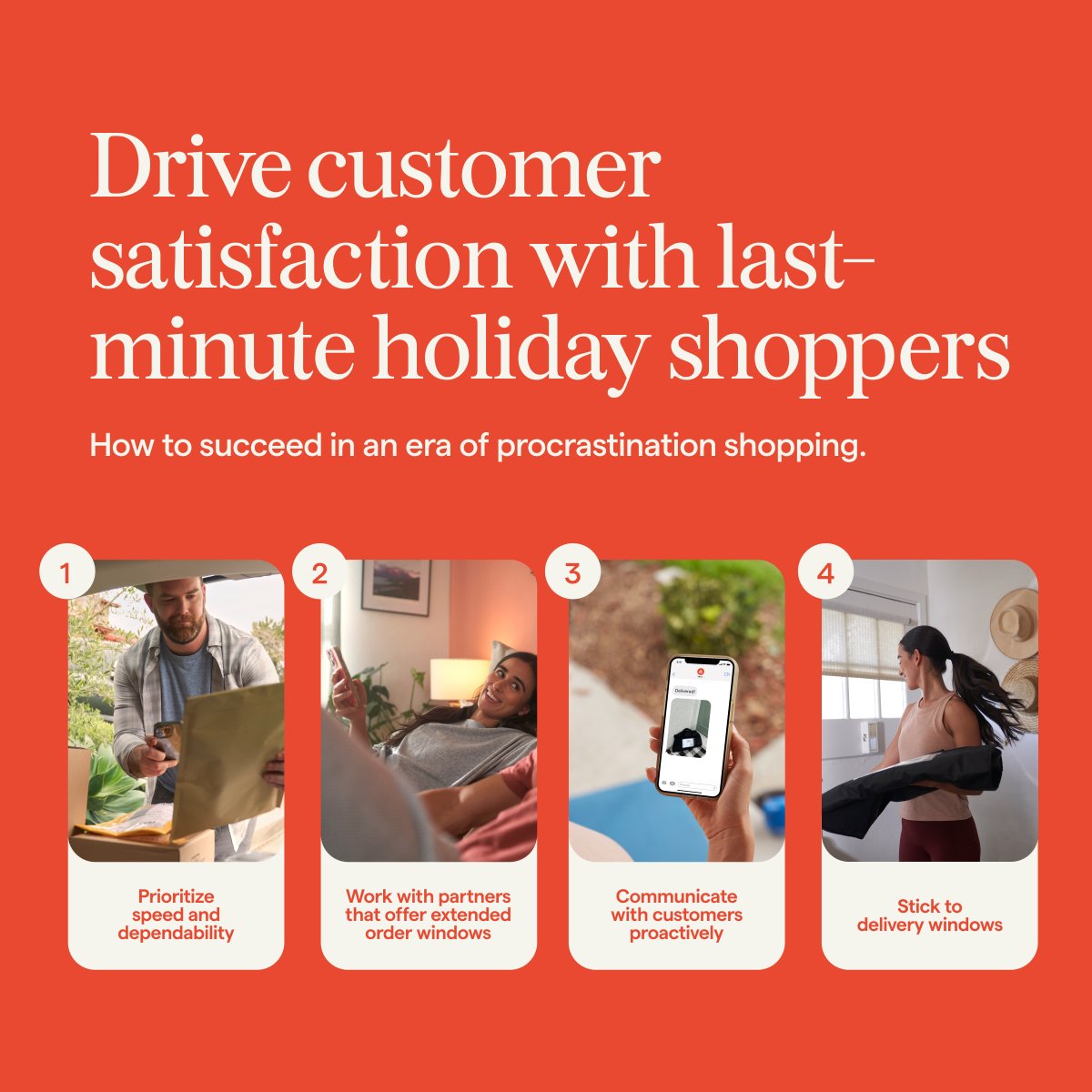 Peak season is here, but many customers have yet to start holiday shopping. In fact, while brands have been pushing to start peak season earlier every year by introducing special offers earlier, 40% of customers won’t start holiday shopping until December.