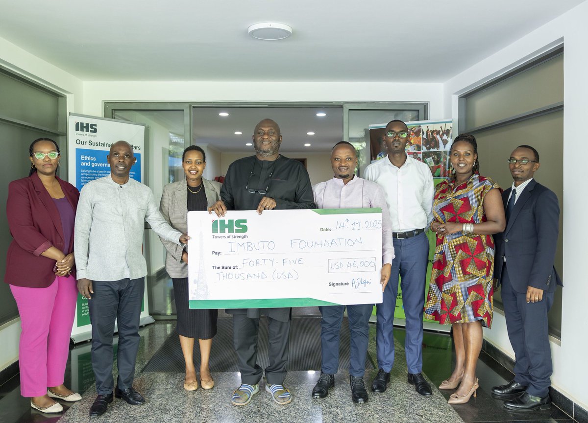 Together, we can make education dreams a reality!

Today we had the pleasure of hosting 
Mr @kunleIluyemi , MD of @IHSTowers and his team for a meeting at our offices.

Thank you for renewing your commitment to our #EdifiedGeneration scholarship programme.

#ImbutoEngages