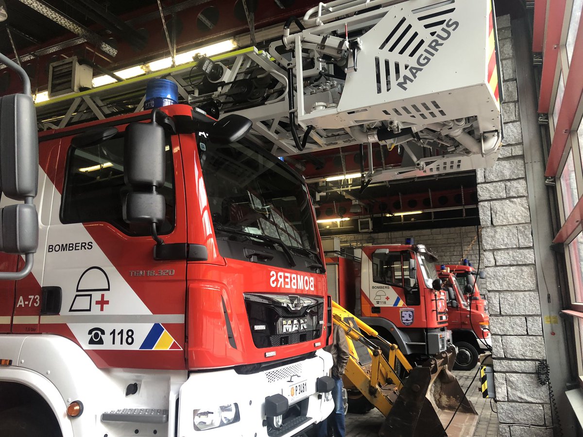 Hem estat aquest diumenge al parc central del bombers d’Andorra!