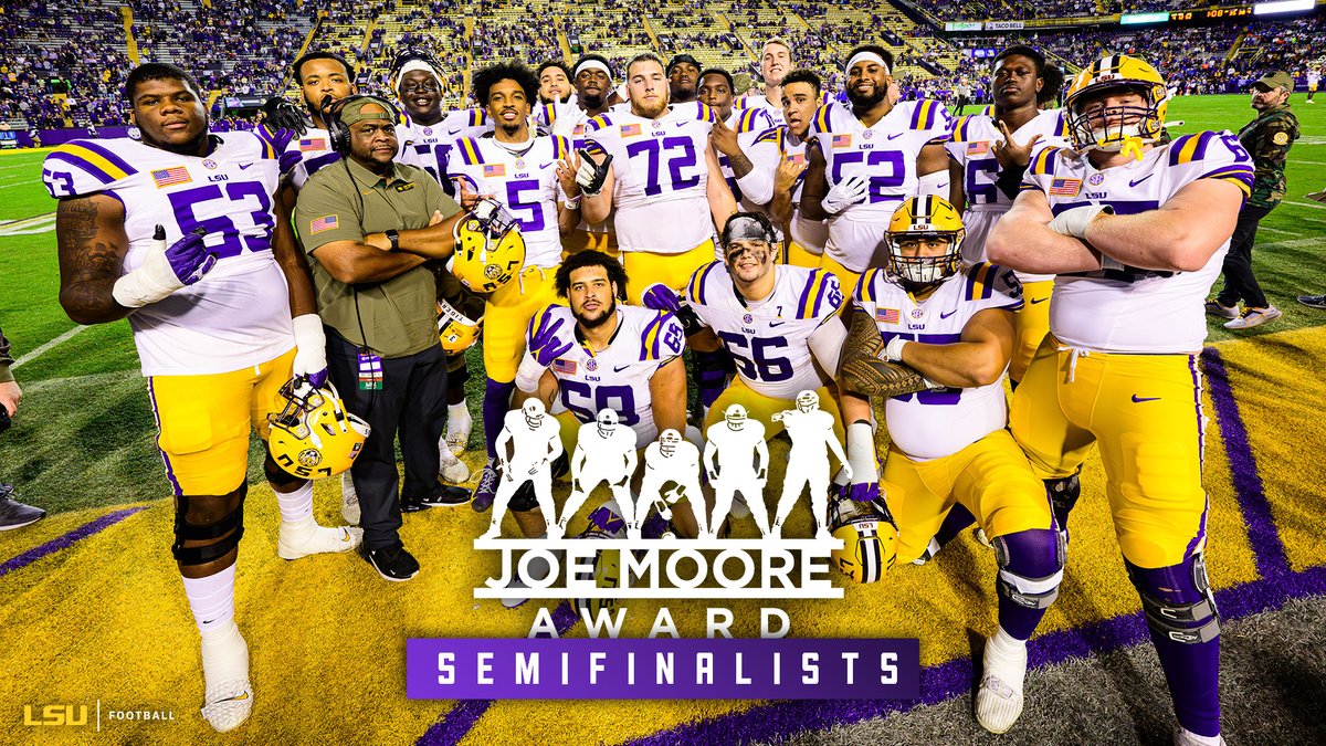 The Best Offensive Line in the Country Our unit is a semifinalist for the Joe Moore Award