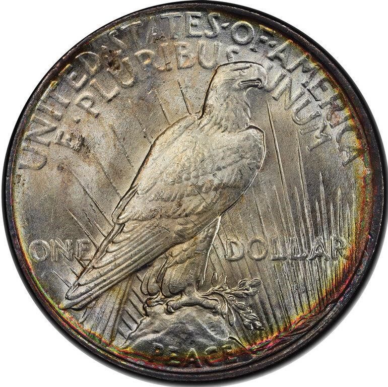Happy #TonerTuesday! This week we have a spectacular target toned 1922 $1. Complete with original American Savings and Loan case. One of the most stunning peace dollar toners we've seen at LRCA! Check this coin out in our Regency 62 auction, online now! buff.ly/3R32EWJ