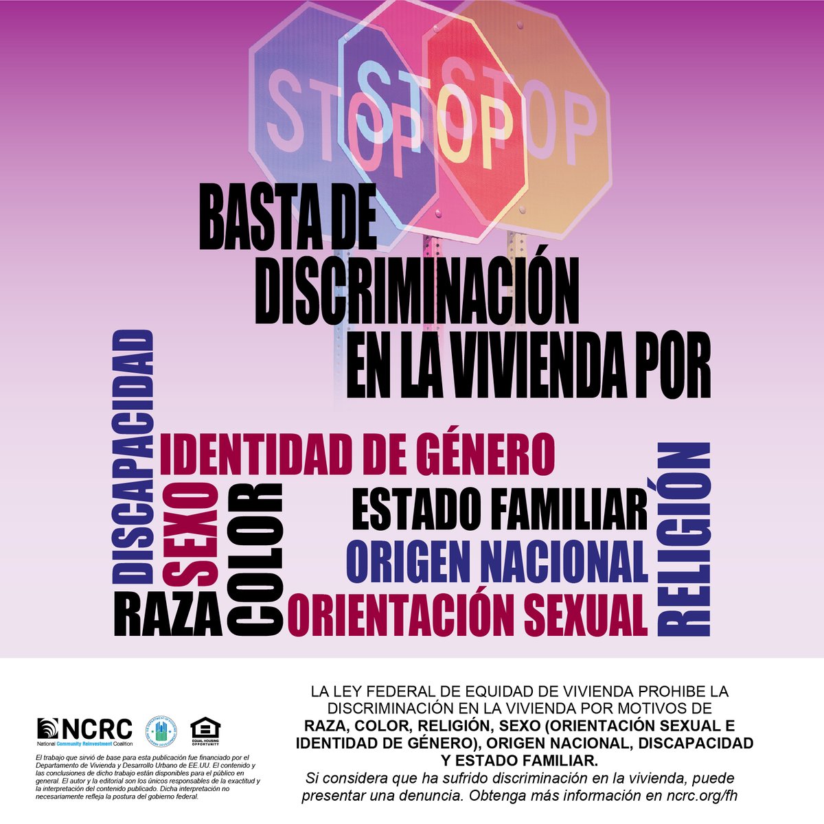 HDFCT's tweet image. Today, HDF joins @NCRC to remind you that #FairHousingMatters. Housing discrimination is ILLEGAL—if you've been a victim (in rental, sales, mortgages, insurance), visit ncrc.org/fh to submit a complaint. 
#WelcomeME #AffordableHousingForAll ✊