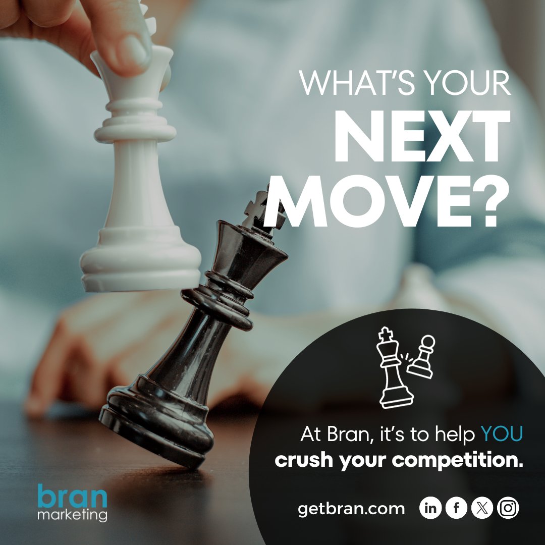 get_bran's tweet photo. In the game of chess, every move counts. As in business, foresight, strategy, &amp; expertise can mean the difference between checkmate &amp; stalemate. 🤔
With unmatched creativity, high-level skills, &amp; value that's nothing short of king-worthy, we're here to help you capture the board. https://t.co/AimMzYSiJd
