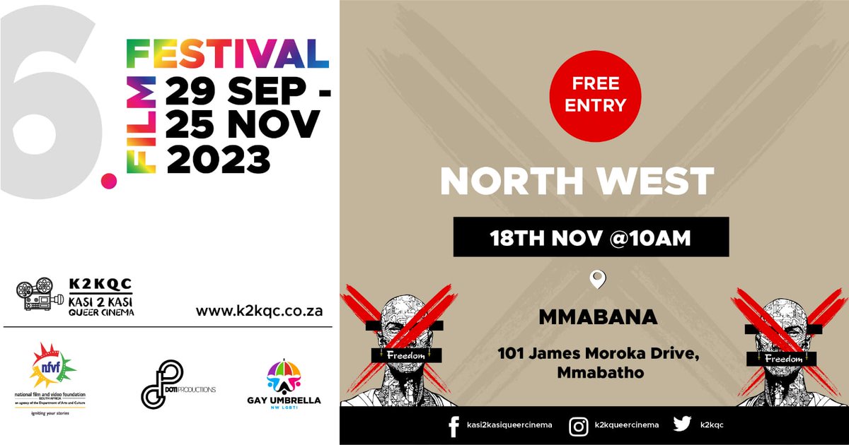 Join us this weekend at Mmabana for #queerfilmfestival

#Midrand #MinnieDlamini  Limpopo