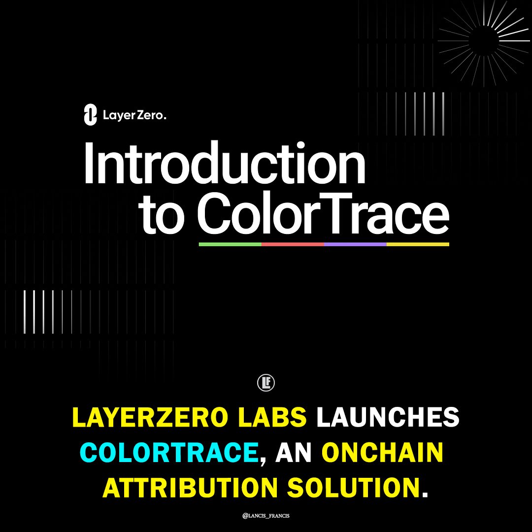 lancisfrancis20's tweet image. 🌐 Exciting news from @LayerZeroLads ! 🚀 Introducing #ColorTrace - the game-changer for fair rewards in crypto! 🌈 Attribute value transparently, efficiently, and create a true onchain meritocracy. 🚀 Join the revolution! #BlockchainFairness #TechBreakthrough #CryptoInnovation