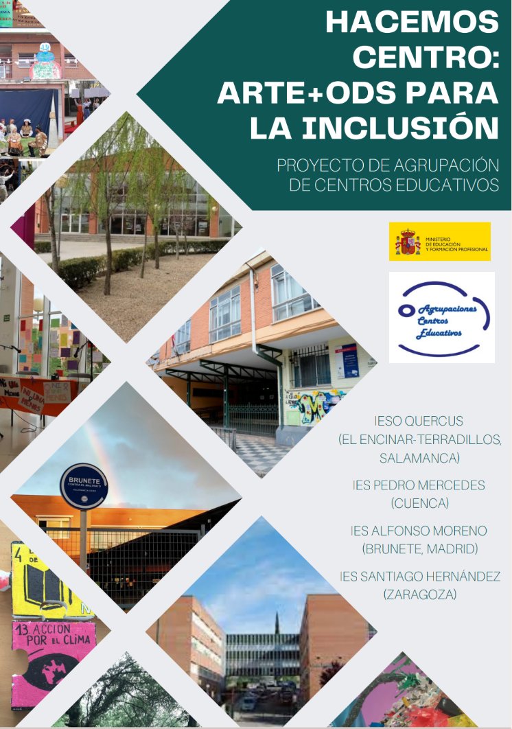 iesamoreno's tweet photo. ¡Nos han concedido las ayudas del Ministerio de Educación para agrupaciones de centros educativos! 
Con el proyecto común "Hacemos centro: Arte y ODS para la inclusión" y nuestro proyecto propio "El patio del futuro"... @MinisterioEdu @AytoBrunete https://t.co/eqfLsAPAEg