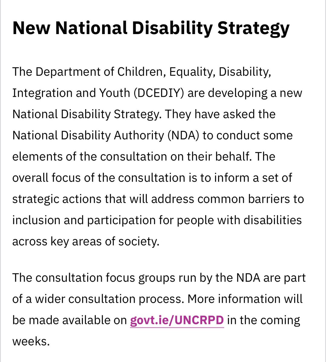 Cat_1964's tweet image. #ISLInterpreter provided for these two focus groups. Contact NDA directly for more information nda@nda.ie to join these events nda.ie/events/input-i… @IrishDeafSoc @IrishDeafWomen @IslMid @cork_deaf @CorkDeafClub @kerrygal_80 @DeafnotDefeated @NDAIreland