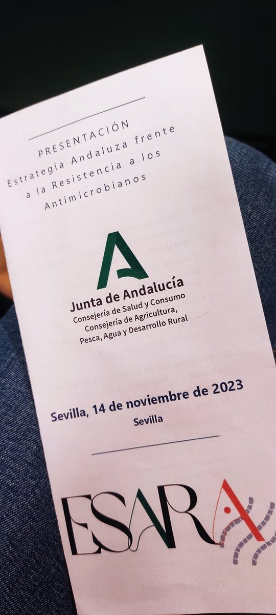 Por fin ha llegado el día de la presentación de la #EstrategiaAndaluzaFrenteAResistenciasALosAntimicrobianos #ESARA #OneHealth <a href="/saludand/">Consejería de Sanidad, Presidencia y Emergencias</a> <a href="/AgriculturAnd/">Consejería AgriPesca</a> <a href="/PRANgob/">Plan Antibióticos</a> <a href="/EASPsalud/">Escuela Andaluza SP</a>