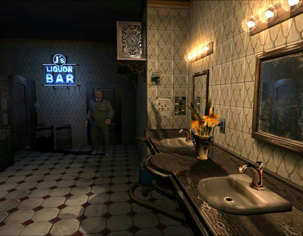 WeWantOutbreak's tweet image. “It was a typical night at J&apos;s bar. Some uninvited guests crashed the party. Our race for survival was just beginning.” —Outbreak (scenario) in-game description #REFB #reQuote #ResidentEvil #BIOHAZARD #REBHFun