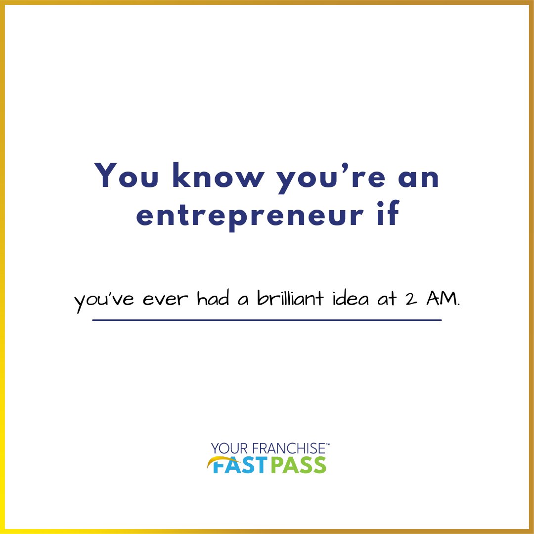 franchisefast's tweet image. Fill in the blank and let&apos;s share some laughs! 😄 

&apos;You know you&apos;re an entrepreneur when ____________.&apos; 👔💡 

#EntrepreneurHumor #EntrepreneurLife #FillInTheBlank #YourFranchiseFastPass #FranchiseAdvisor #Entrepreneurship