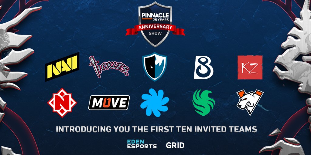 🔥TIme to get all hyped and bothered for the #Pinnacle25 Years Anniversary Show!   

🥳Join us to celebrate the birthday party with great Dota 2 teams!

🗓️ November 20 - December 6
💰$100,000 Prize pool  

✅It's only half of them! Stay tuned for more news soon!