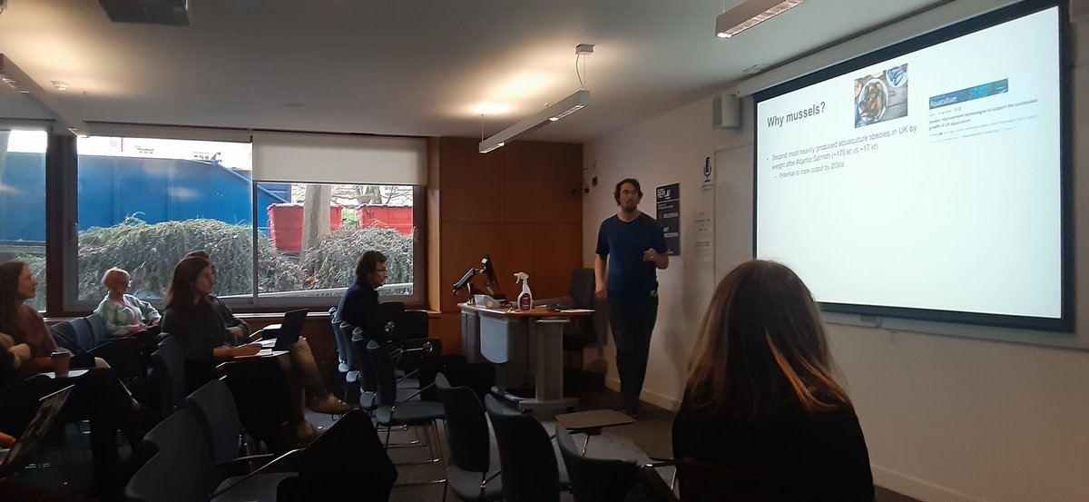 Sarah Salisbury (@salisbury_fish) on Twitter photo Why should we care about mussels? Though they might not seem that interesting on the surface, <a href="/TimReganLab/">Tim Regan Lab</a> shows us at the Blue Health symposium <a href="/EdinburghUni/">The University of Edinburgh</a> why it's worth cracking open their shells, revealing some really cool mussel immunology and phylogenetics!
🦪😎🧬 Why should we care about mussels? Though they might not seem that interesting on the surface, <a href="/TimReganLab/">Tim Regan Lab</a> shows us at the Blue Health symposium <a href="/EdinburghUni/">The University of Edinburgh</a> why it's worth cracking open their shells, revealing some really cool mussel immunology and phylogenetics!
🦪😎🧬