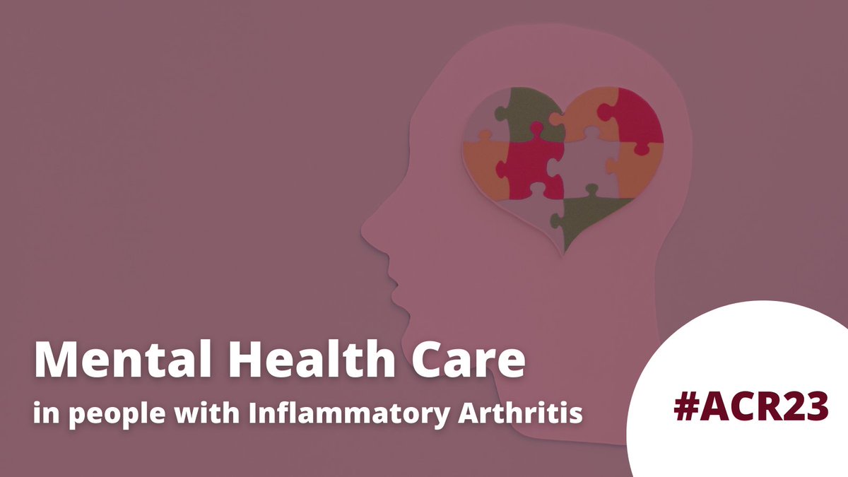 Arthritis Research Canada (@arthritis_arc) on Twitter photo #ArthritisResearch study led by <a href="/Arthritis_ARC/">Arthritis Research Canada</a> trainee <a href="/alyssahowren/">Alyssa Howren</a> evaluated if people w/ #InflammatoryArthritis newly diagnosed with #depression & #anxiety received adequate #MentalHealth care. Findings emphasize undertreatment. #ACR23
Learn more: ow.ly/tnKy50Q6z2V #ArthritisResearch study led by <a href="/Arthritis_ARC/">Arthritis Research Canada</a> trainee <a href="/alyssahowren/">Alyssa Howren</a> evaluated if people w/ #InflammatoryArthritis newly diagnosed with #depression & #anxiety received adequate #MentalHealth care. Findings emphasize undertreatment. #ACR23
Learn more: ow.ly/tnKy50Q6z2V